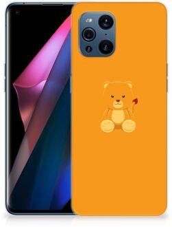 B2Ctelecom Silicone Hoesje OPPO Find X3 | X3 Pro GSM Hoesje Baby Beer