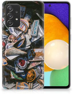 B2Ctelecom Silicone Hoesje Samsung Galaxy A52 (5G/4G) GSM Hoesje Badges