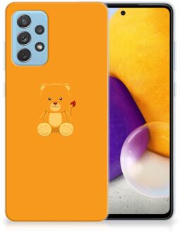 B2Ctelecom Silicone Hoesje Samsung Galaxy A72 GSM Hoesje Baby Beer