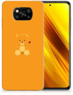 B2Ctelecom Silicone Hoesje Xiaomi Poco X3 GSM Hoesje Baby Beer