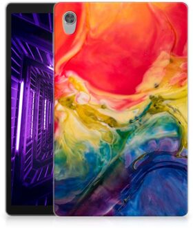 B2Ctelecom Silicone Tablet Hoes Lenovo Tab M10 HD (2de generatie) Cover Watercolor Dark met doorzichte zijkanten