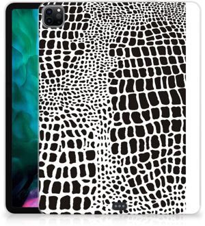 B2Ctelecom Siliconen Back Case iPad Pro 12.9 (2020) | iPad Pro 12.9 (2021) Tablet Hoesje Super als Cadeau voor hem Slangenprint met transparant zijkanten