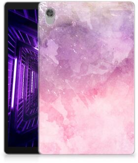 B2Ctelecom Siliconen Back Case Lenovo Tab M10 HD (2de generatie) Tablet Hoes Pink Purple Paint met doorzichte zijkanten