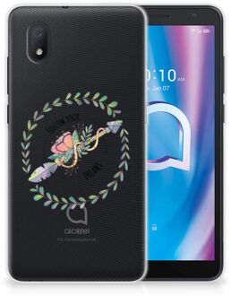 B2Ctelecom Siliconen Back Cover Alcatel 1B (2020) Hoesje Doorzichtig Boho Dreams