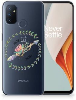 B2Ctelecom Siliconen Back Cover OnePlus Nord N100 Hoesje Doorzichtig Boho Dreams