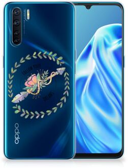 B2Ctelecom Siliconen Back Cover OPPO A91 Hoesje Doorzichtig Boho Dreams