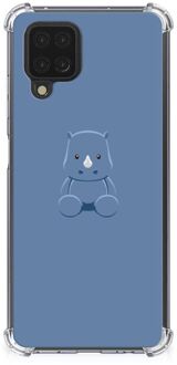 B2Ctelecom Siliconen Back Cover Samsung Galaxy A12 Telefoonhoesje  met doorzichtige rand Baby Rhino