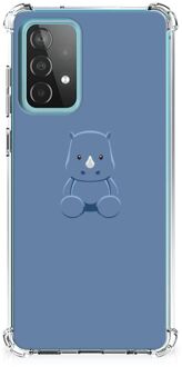 B2Ctelecom Siliconen Back Cover Samsung Galaxy A52 4G/5G Telefoonhoesje  met doorzichtige rand Baby Rhino