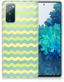 B2Ctelecom Siliconen Back Cover Samsung Galaxy S20 FE GSM Hoesje Waves Yellow