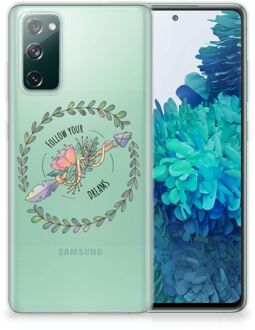 B2Ctelecom Siliconen Back Cover Samsung Galaxy S20 FE Hoesje Doorzichtig Boho Dreams