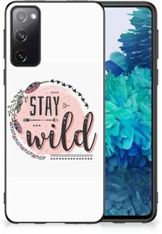 B2Ctelecom Siliconen Back Cover Samsung Galaxy S20 Telefoon Hoesje met Zwarte rand Boho Stay Wild