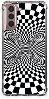 B2Ctelecom Siliconen Back Cover Samsung Galaxy S21 Plus Telefoonhoesje  met doorzichtige rand Illusie