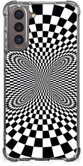 B2Ctelecom Siliconen Back Cover Samsung Galaxy S21 Telefoonhoesje  met doorzichtige rand Illusie