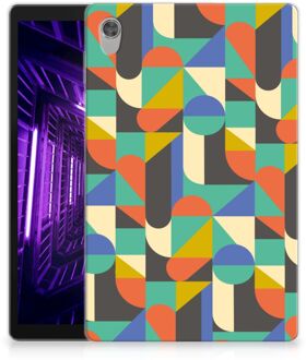 B2Ctelecom Siliconen Backcase Lenovo Tab M10 HD (2de generatie) Hoesje Funky Retro met doorzichte zijkanten