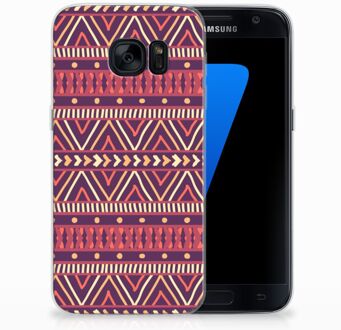 B2Ctelecom Siliconen Backcase Samsung S7 Aztec Purple