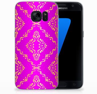 B2Ctelecom Siliconen Backcase Samsung S7 Barok Roze