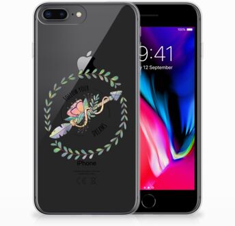 B2Ctelecom Siliconen Bumper Hoesje iPhone 7 Plus | 8 Plus Boho Dreams