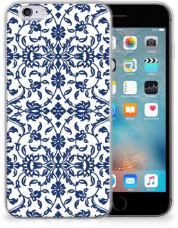 B2Ctelecom Siliconen case iPhone 6 | 6S Flower Blue