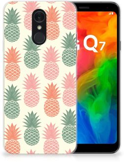 B2Ctelecom Siliconen Case LG Q7 Ananas