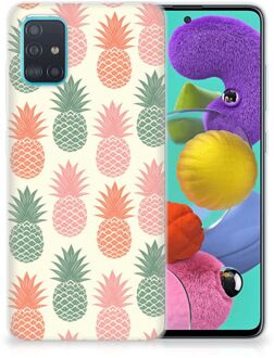 B2Ctelecom Siliconen Case Samsung Galaxy A51 Ananas