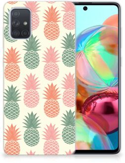 B2Ctelecom Siliconen Case Samsung Galaxy A71 Ananas