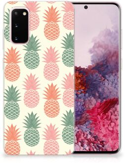 B2Ctelecom Siliconen Case Samsung Galaxy S20 Ananas