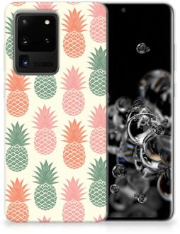 B2Ctelecom Siliconen Case Samsung Galaxy S20 Ultra Ananas