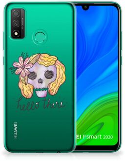 B2Ctelecom Siliconen Hoesje Huawei P Smart 2020 GSM Hoesje Boho Skull