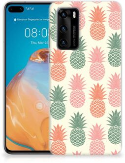 B2Ctelecom Siliconen Hoesje Huawei P40 GSM Hoesje Ananas