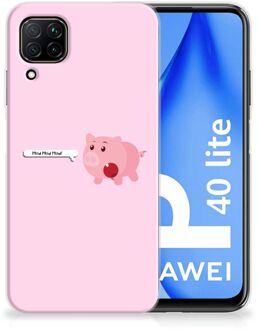 B2Ctelecom Siliconen Hoesje Huawei P40 Lite GSM Hoesje Pig Mud