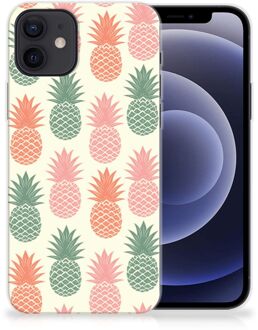 B2Ctelecom Siliconen Hoesje iPhone 12 | 12 Pro (6.1") GSM Hoesje Ananas