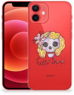 B2Ctelecom Siliconen Hoesje iPhone 12 Mini GSM Hoesje Boho Skull