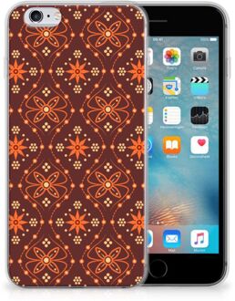 B2Ctelecom Siliconen hoesje iPhone 6 | 6S Batik Brown