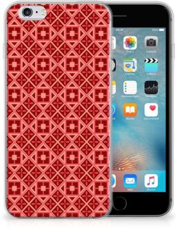 B2Ctelecom Siliconen hoesje iPhone 6 | 6S Batik Red