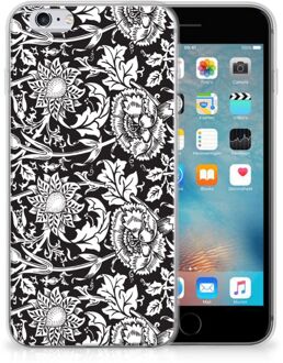 B2Ctelecom Siliconen hoesje iPhone 6 | 6S Black Flowers