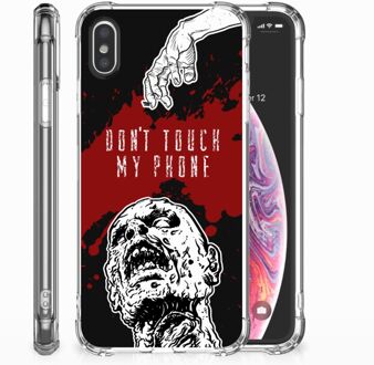 B2Ctelecom Siliconen Hoesje iPhone X/10 | Xs Design Zombie Blood