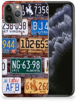 B2Ctelecom Siliconen Hoesje met foto iPhone 11 Pro Kentekenplaten