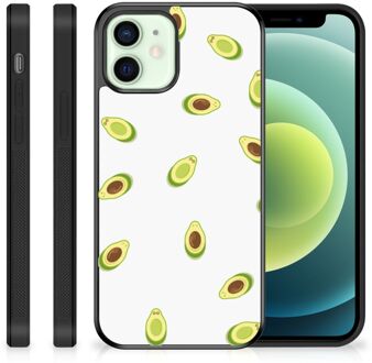 B2Ctelecom Siliconen Hoesje met Foto iPhone 12 Mini Telefoon Hoesje met Zwarte rand Avocado