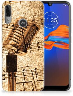 B2Ctelecom Siliconen Hoesje met foto Motorola Moto E6 Plus Bladmuziek