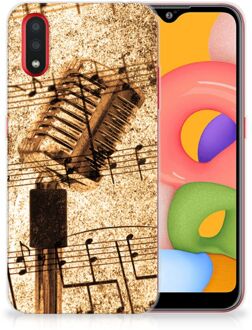 B2Ctelecom Siliconen Hoesje met foto Samsung Galaxy A01 Bladmuziek