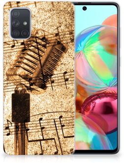 B2Ctelecom Siliconen Hoesje met foto Samsung Galaxy A71 Bladmuziek