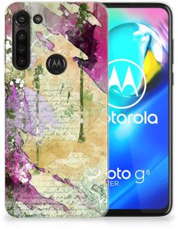 B2Ctelecom Siliconen Hoesje Motorola Moto G8 Power GSM Hoesje Customize Schilderij