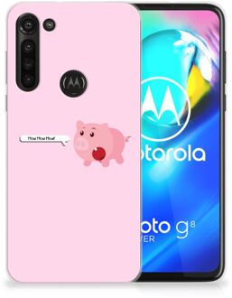 B2Ctelecom Siliconen Hoesje Motorola Moto G8 Power GSM Hoesje Pig Mud