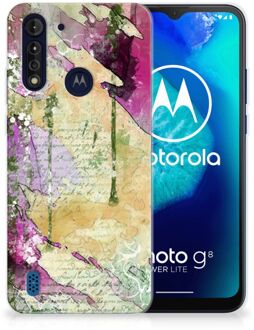 B2Ctelecom Siliconen Hoesje Motorola Moto G8 Power Lite GSM Hoesje Customize Schilderij