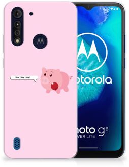 B2Ctelecom Siliconen Hoesje Motorola Moto G8 Power Lite GSM Hoesje Pig Mud