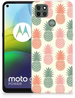 B2Ctelecom Siliconen Hoesje Motorola Moto G9 Power GSM Hoesje Ananas