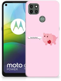 B2Ctelecom Siliconen Hoesje Motorola Moto G9 Power GSM Hoesje Pig Mud