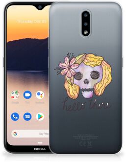 B2Ctelecom Siliconen Hoesje Nokia 2.3 GSM Hoesje Boho Skull