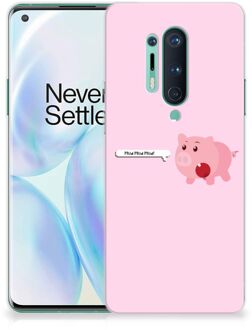 B2Ctelecom Siliconen Hoesje OnePlus 8 Pro GSM Hoesje Pig Mud