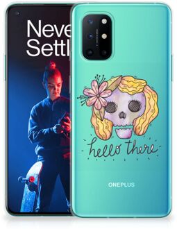 B2Ctelecom Siliconen Hoesje OnePlus 8T GSM Hoesje Boho Skull